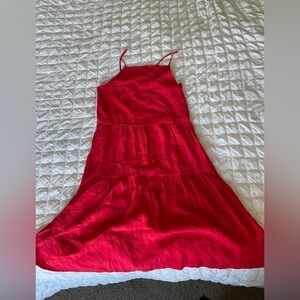 & Other Stories red tiered dress